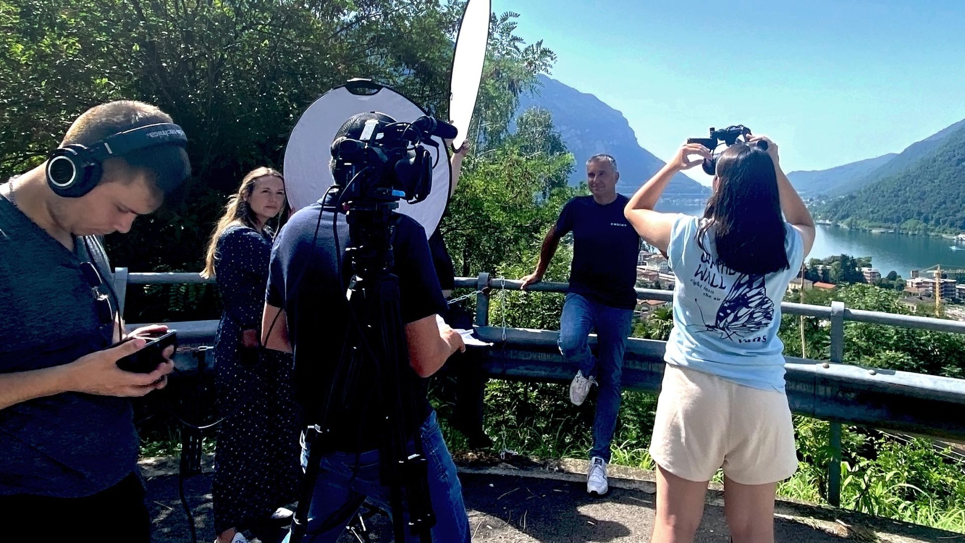 cablex Filmteam bei einer Videoaufnahme.